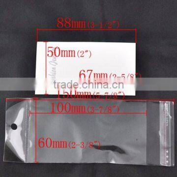 White Ear Hooks Earring Display Cards(with "Fashion Jewelry" Print) W/Self Adhesive Bags photo-3