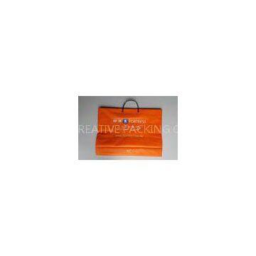 Die Cut Orange Soft Loop Handle Bag LDPE / PPE for Gift Packaging