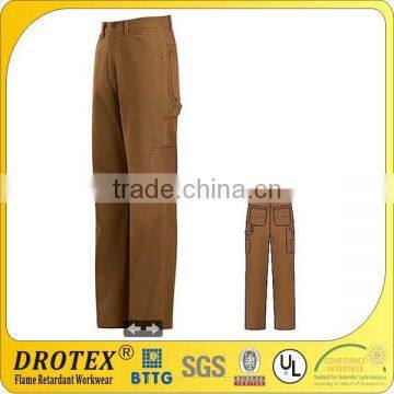 FR brown canvas work pants