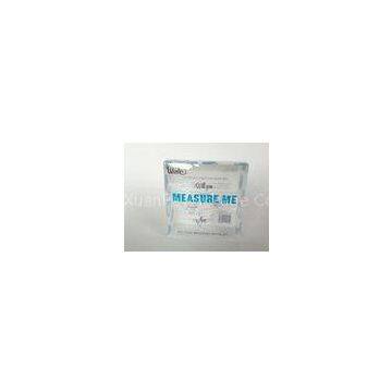 Blue PVC transparent boxes / PVC packaging bags with Silk - screen Printing