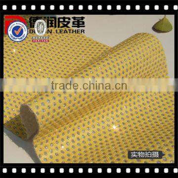 Zhejiang Glitter PVC PU Leather Fabric For bags