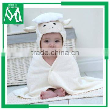 zero twist printed baby hooded bath towel