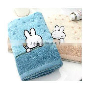 100% velour cotton printed children face towel 100% cotton children's towel 100% cotton fabric cute rabbit tea towel