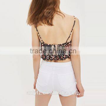 Wholesale New Arrival Trendy Casual Apparel Lace up High Waisted Blank Shorts Women photo-2