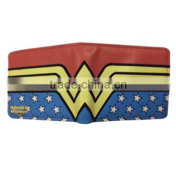 Hot Movie Wonder Woman Cartoon Purse Wholesale Logo Anime Wallet