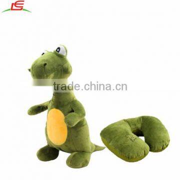 Custom stuffed plush toy 2 in 1 change into U pillow