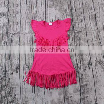 Yawoo 2017 Wholesale New Designs Tassels Summer Dresses Baby Dress Cutting photo-3