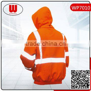 Hi Vis Zipper Man Safety Hoody photo-2