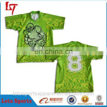 customized logo england green shirt youth rugby jersey