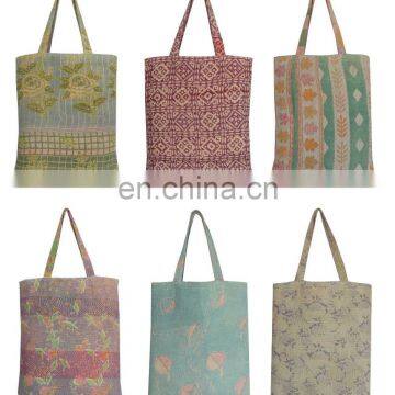Wholesale Sari Kantha Hand Bag Vintage Cotton Kantha Tote Bag