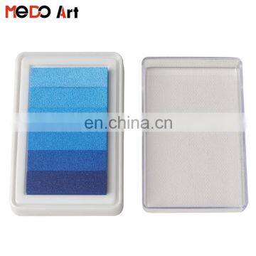 9.5x6.3x2.2cm Case Gradient Blue Ink Pad for Stamps