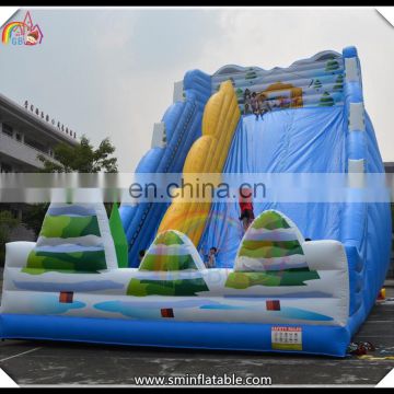 Inflatable slide, inflatable blue slide, high funny slide for kids