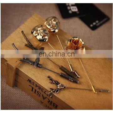 Men's Business Suit Fabric Bowtie Brooch Pin photo-5