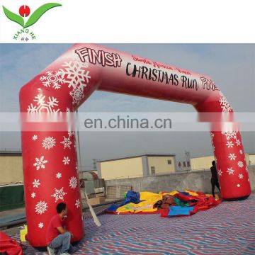 Christmas decoration theme run race inflatable arch