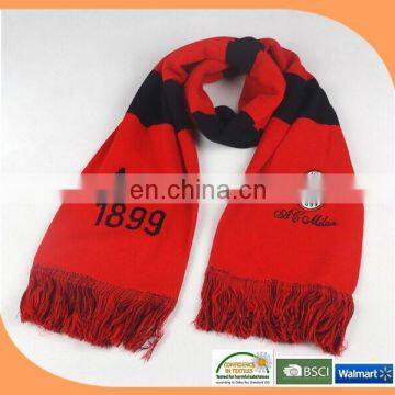 Mini fans football scarf/knitted football scarf/custom football scarf