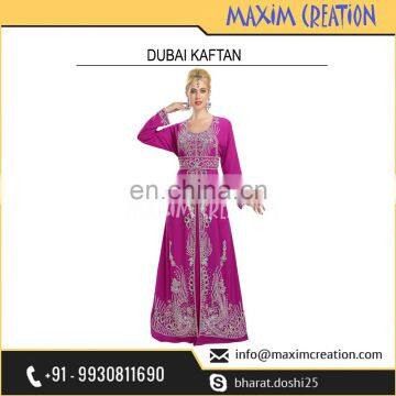 Dubai Party Wear Khaleeji Kaftan Dress By Maxim Creation For Arabian Women