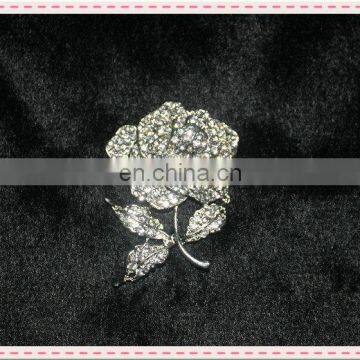 wholesale fashion crystal rhinestone brooch rose brooches