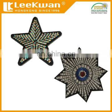 Metallic Thread Embroidery Applique Anchor Design photo-2
