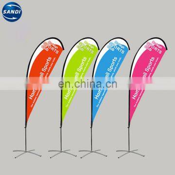 Outdoor custom advertising polyester feather flag