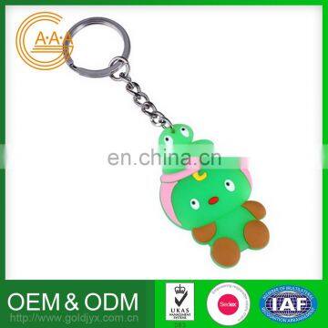 2016 Hottest Wholesale Price Custom Silicone Keychain Harmless Various Designs Cute Cartoon Keyrings