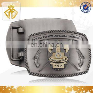 Zinc Alloy Belt Buckle with Badge Center