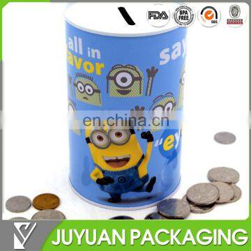 custom printed money tins/rectangular money saving tin box/coin tin box