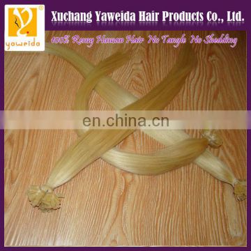 Good Feedback 100% russian raw material flat tip hair factory wholesale alibaba hair