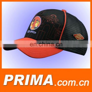 2017 new design custom 5 panels mesh back woven patch front sports caps and hats