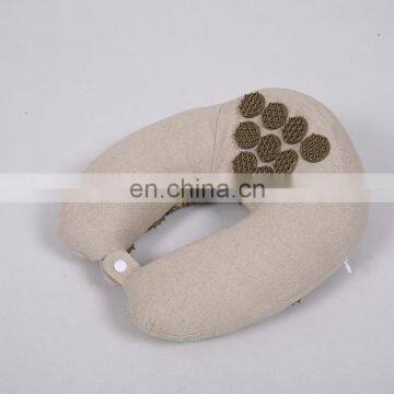 Hot Selling U Shape Eco Friendly Cotton Cover Memory Foam Filling Acupressure Neck Pillow photo-4
