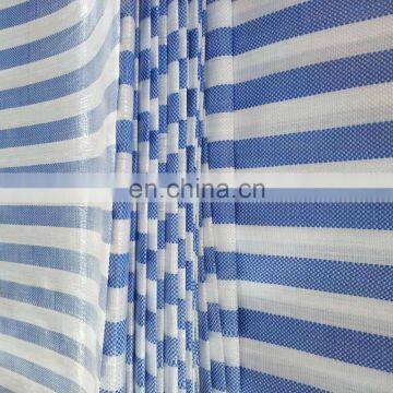 hot sale color stripe polyethylene tarpaulin sheet