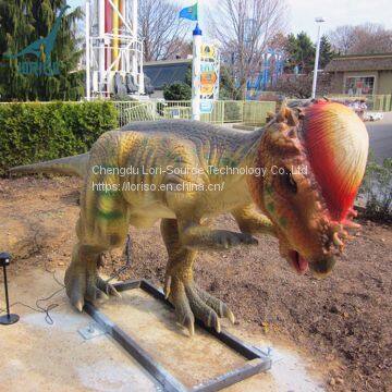 LORISO2046Custom animatronic pachycephalosaurus lifelike dinosaur exhibit