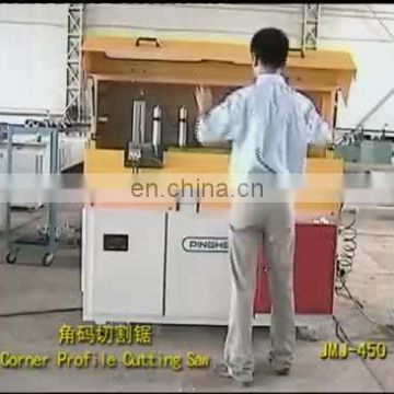 Single head aluminum window mitre cutting saw making machine