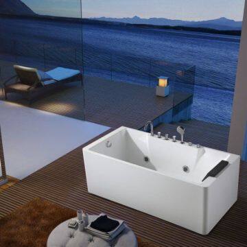 Foshan Factory Single Person Left Right Direction Massage Summer Whirlpool Indoor Bathtub Jacuzzi 1600-1700mm photo-2