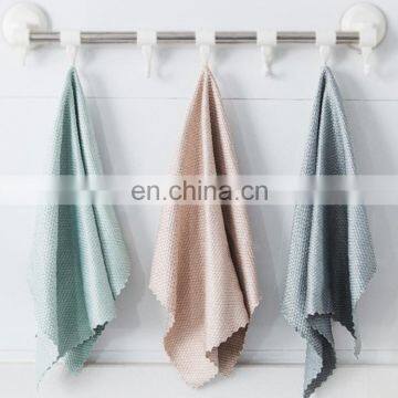 Wipe Glass Bowl Table Mirror Water Absorption is Not Easy to Drop Towel Household Cleaning Fish Scale Cloth Kitchen Rag