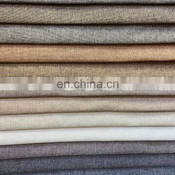 2020 High Quality Upholster 100% Polyester Woven Trending Products Coating Sofa Linen Look Fabric photo-3