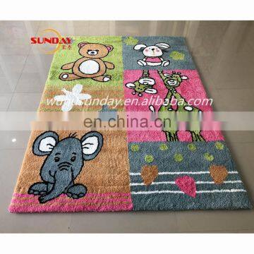 High quality children carpet with mini micro fiber in animal pattern