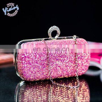 2020 Latest Design Womens Sexy Colorful Paillette Bling Hardcase Ladies EVA Evening Clutch Handbag photo-2