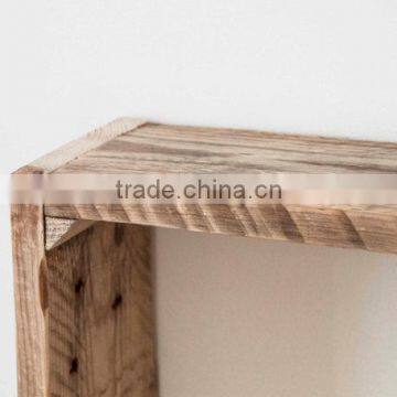 Custom Antique Wooden Storage Shelves,Rustic Wood Shadow Rack photo-3