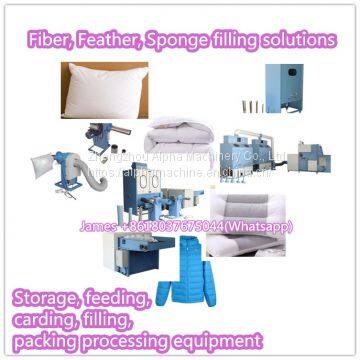 Textile Cotton Pillow Filling Machine Cotton Printed Fabric Processing Line photo-2