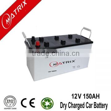 12V 150AH Dry charged Automotive Battery