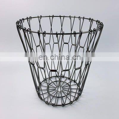 Foldable Organizer Storage Basket Wholesale Home Mesh Food Clothes Gift Desk Folding Metal Baskets photo-2
