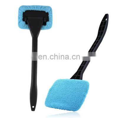 2017 1Pc Microfiber Auto Window Cleaner Long Handle Car Wash Brush Washable Car Cleaning Brush Windshield Wiper Cloth Clean