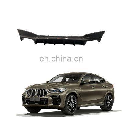 Car Accessories Body Kit Car Bumpers Facelifted Carbon Fiber Rear Bumper Diffuser Rear Lip With Light For Bmw 630i GT 2020