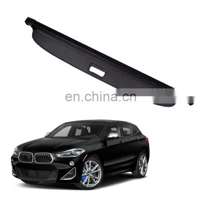 Black Beige Color Canvas Retractable Cargo Cover Tonneau Cover For Bmw X2 2021