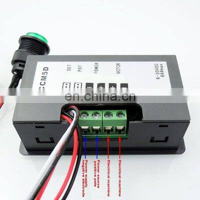 CCM5D 6V 12V 24V 5A PWM DC Motor Speed Controller Digital Display LED Motor Controller Speed Regulator photo-5