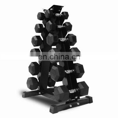 2021 hot selling new hexagonal dumbbell set men football heavy household fitness equipment plastic dumbbell