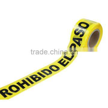 Low Factory Price Non Adhesive Hazard Warning Tape With Word Prohibido el Paso OP013-14 photo-2