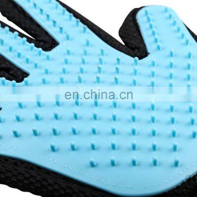 Black Blue Orange Green Pink Pet Grooming Glove Silicone Pet Glove photo-3