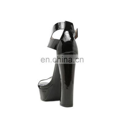 Ladies Good Quality Cheap Price High Heels Platform Sandals Shoes Women Dress Shoe photo-3