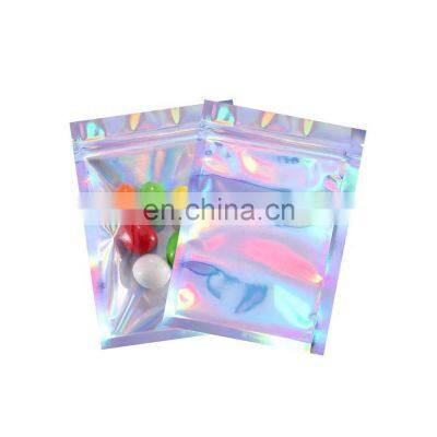 Holographic Bags Holographic Packaging Bags Factory Wholesale Resealable Food Storage Holographic Mylar Bags photo-4